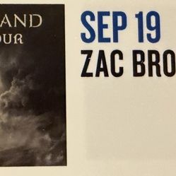 Zac Brown Tickets 