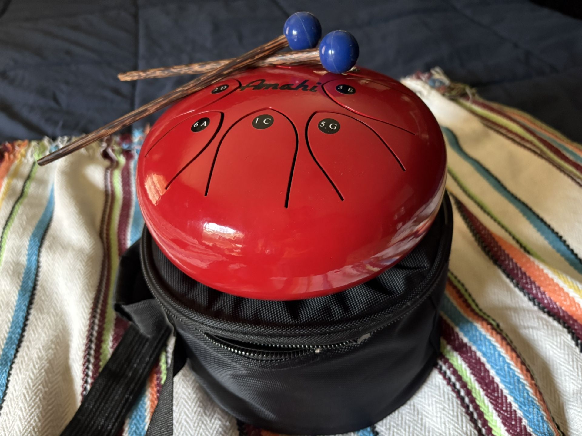 Amahi 10” Tongue with mallets & Case