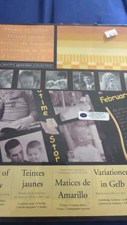 Creative Memories Shades of Yellow Scrapbook Paper Pack