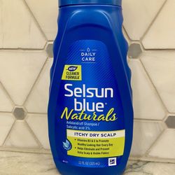 Selsun Blue Naturals Itchy Dry Scalp Antidandruff Shampoo, 11 fl. oz. New