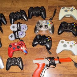 Various Video Game Controllers 