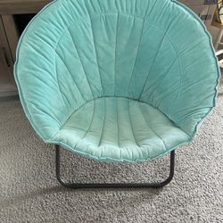 Turquoise Saucer Chair