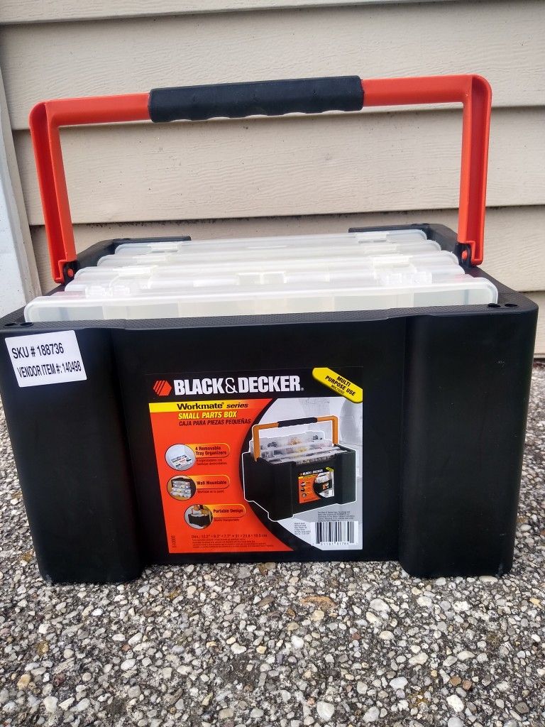 Black & Decker Workmate Small Parts Box With Handle NEW