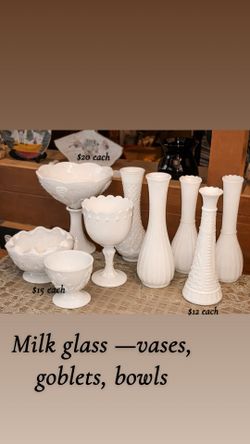 Milk Glass Decor 
