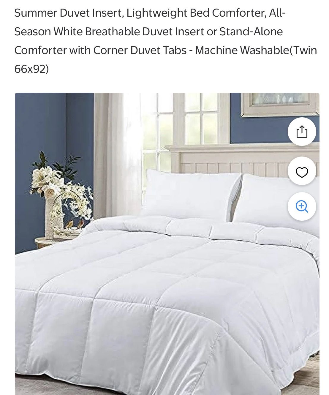 Twin Size All Season Comforter, New