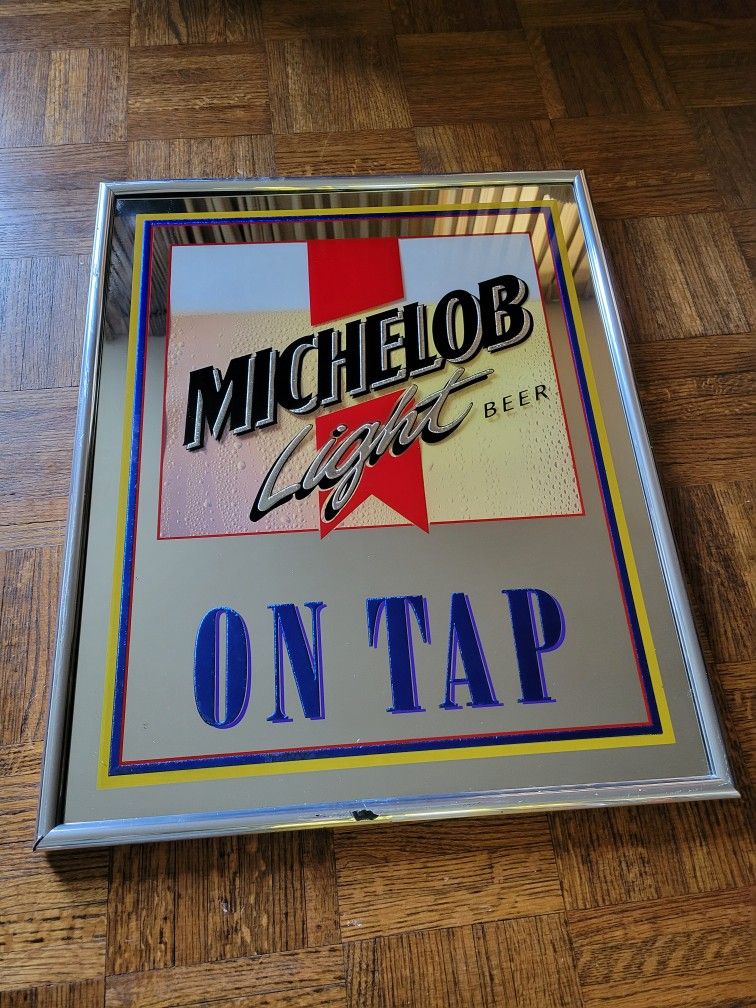 Michelob Light Beer Mirror Sign