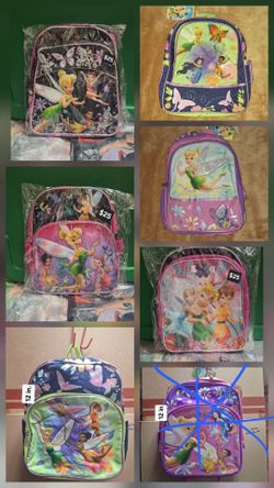 Tinkerbell 12 inches backpacks each $25