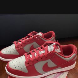 Nike Dunk Low Retro Medium Grey Varsity Red UNLV