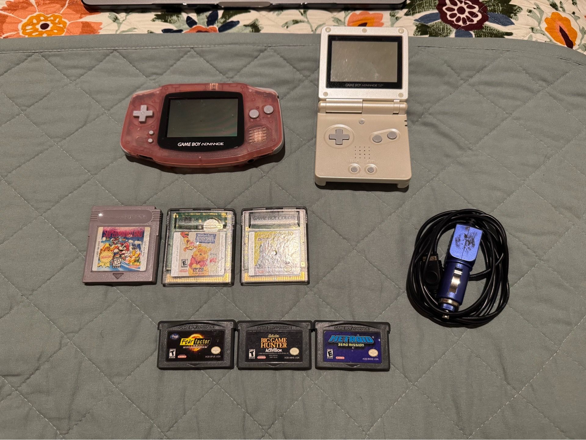 Ultimate Nintendo Game Boy Advance Bundle - 2 Consoles (SP & Original) + 6 Games incl. Metroid!
