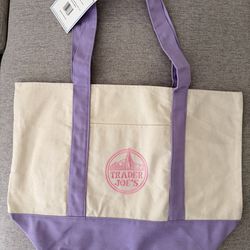 Trade Joe’s Lavender Tote Bag 2 avail