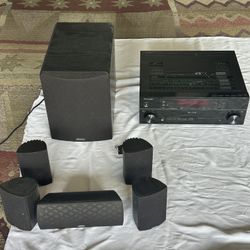 Definitive 600 Surrounding Speakers + Pioneer Receiver