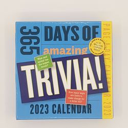 365 Page Trivia 2023 Calendar 