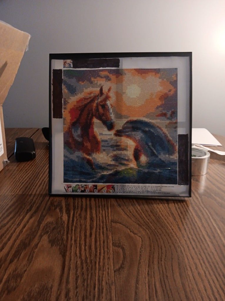 A Finished Diamond Painting Picture