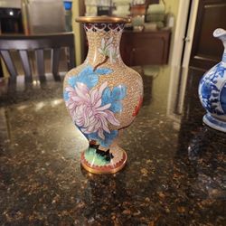 7" Tall Cloisonne  Vase 