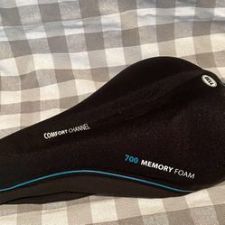Bell Sports Bike Seat Pad 700 Memory Foam w/ Comfort Channel, Black, Fits Most