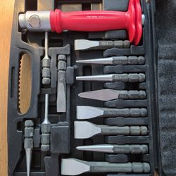 Mac Tools - PCS1-1 Interchangeable Bit Punch & Chisel Handle with 12 Punches/Chisels