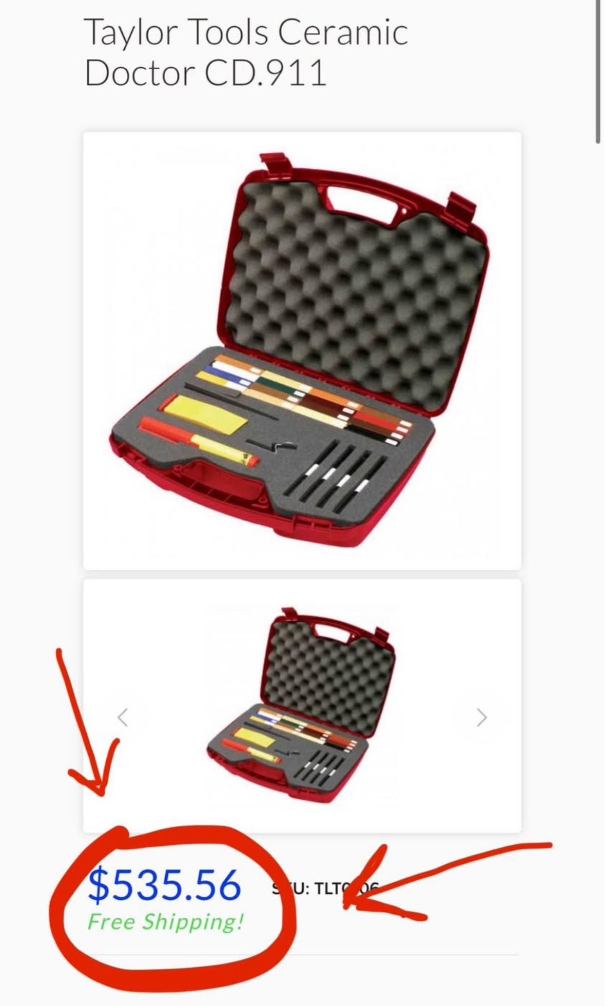 Taylor Tools CD.911 Ceramic/Vinyl Doctor Repair Kit