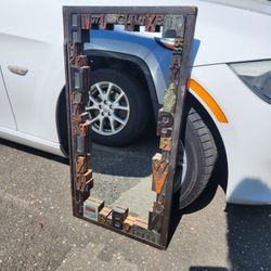 Antique Printing Block Mirror 