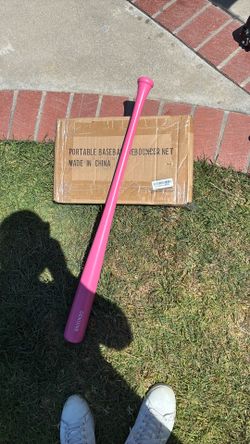 Baseball bat and net