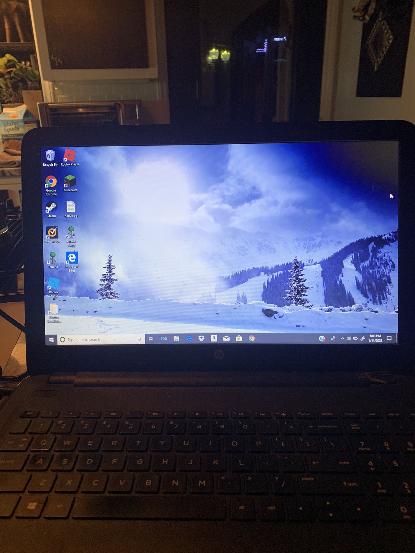 HP Notebook 15 ba009dx- Black Color, 15.6” Display,
