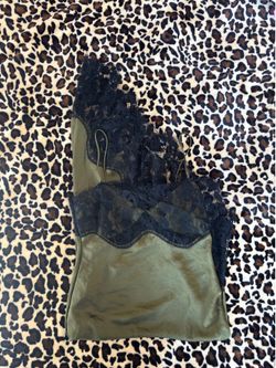 Zara green lace dress