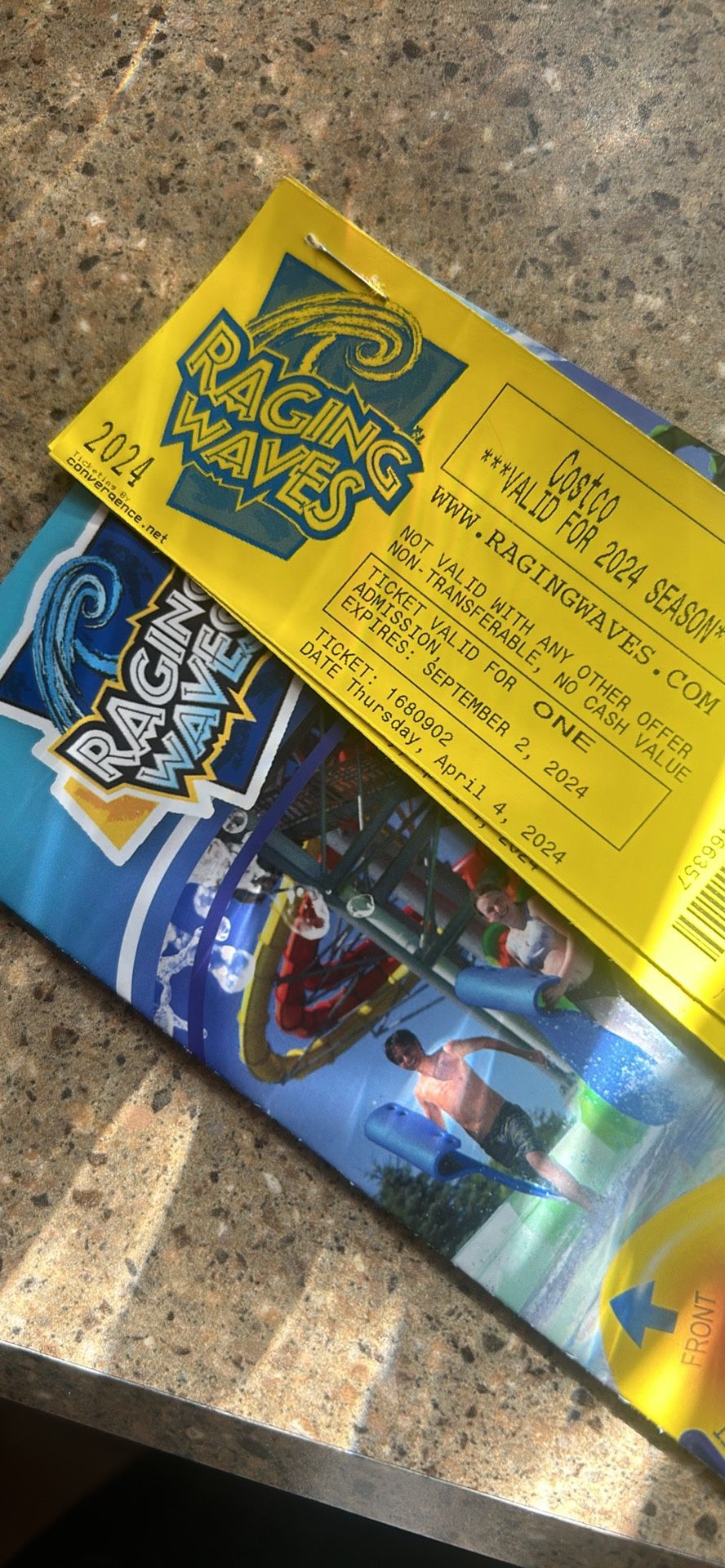2 Raging Waves Tickets