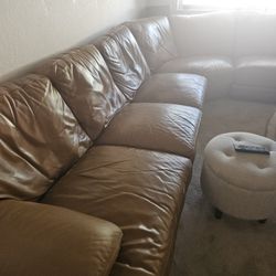 Leather Sectional 