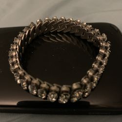 Faux Diamond Stretch Bracelet