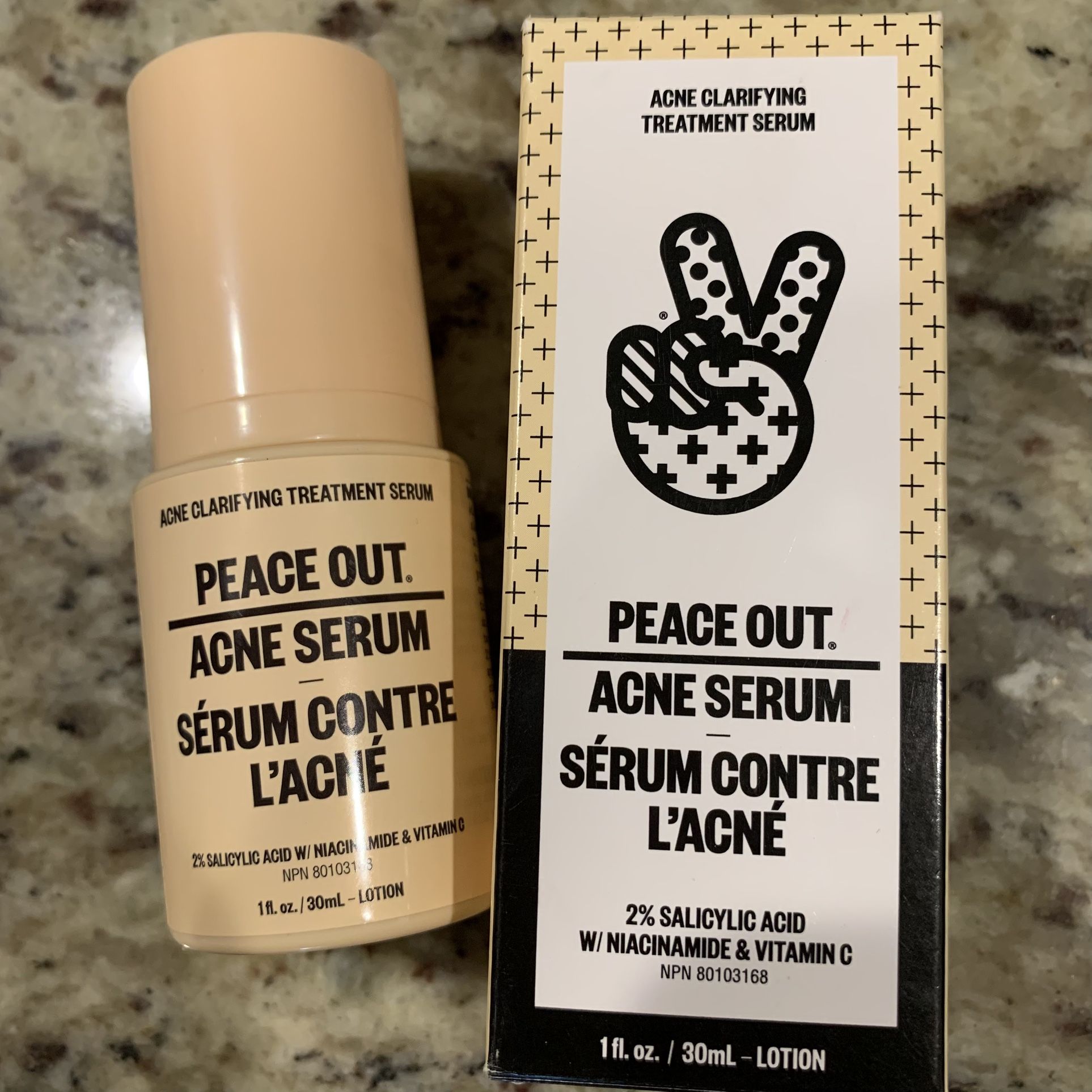 Peace Out Acne Serum 1 oz - Acne Clarifying Treatment Serum Full Size