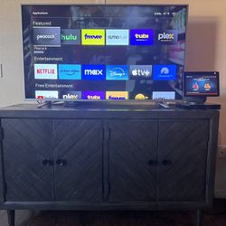 55 Inch  Smart TV and Table 