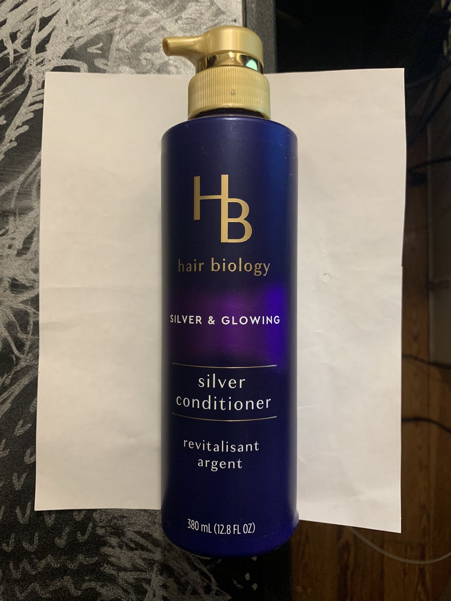 HB Hair Biology Silver & Glowing Conditioner 12.8oz Restores Moisture