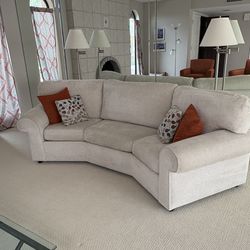 Curved, C-shaped Couch