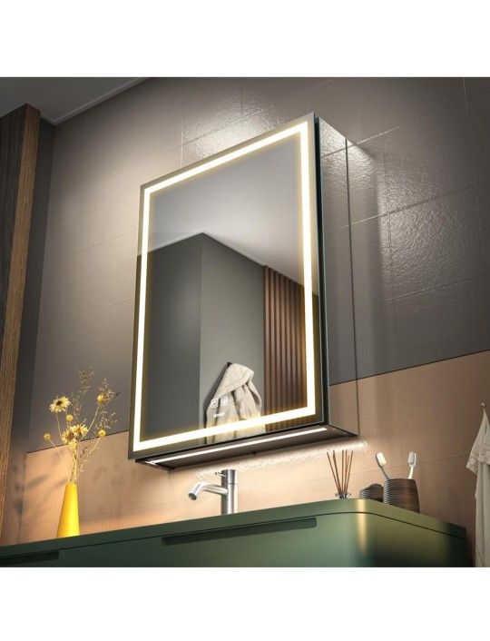 LED Lighted Medicine Mirror Cabinet