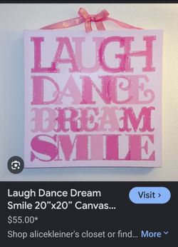 Pink canvas art