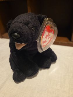 Ty Beanie Baby named Cinders the Black Bear
