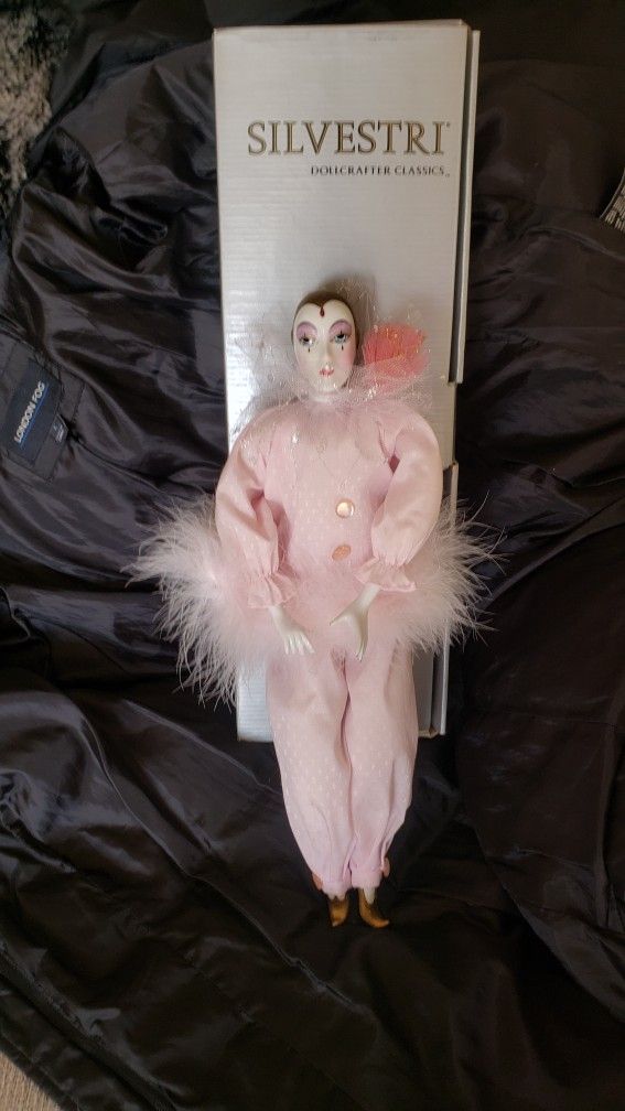 Silvestri Porcelain Doll Monica 17" in Box.Excellent Condition!