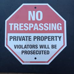 Home Security Sign