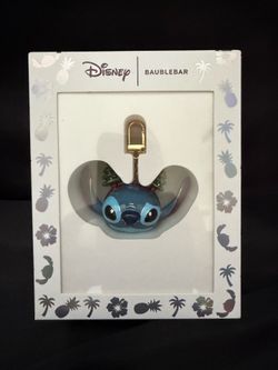 New Disney Stitch BaubleBar Bag Charm Keychain Rhinestone Christmas Tree Holiday