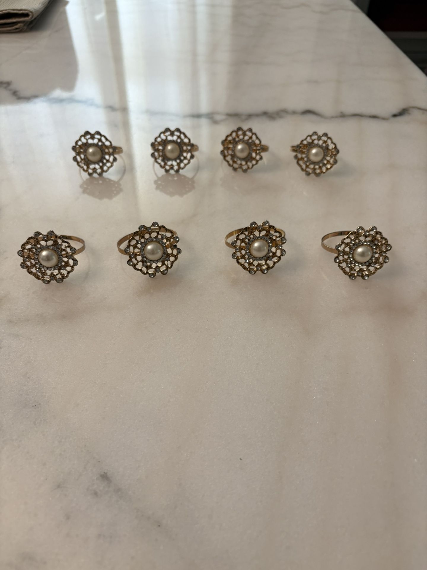 8 Napkin Ring Holders