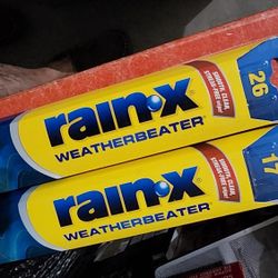 2 Rain X Weatherbeater Wipers 