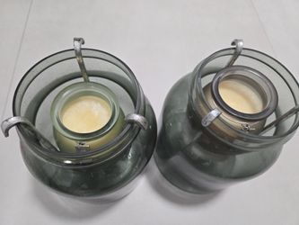 Contemporary Glass Round Candle Holder