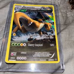 Dragonite full art holo Pokemon card
