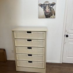 White 5 Drawer Dresser 
