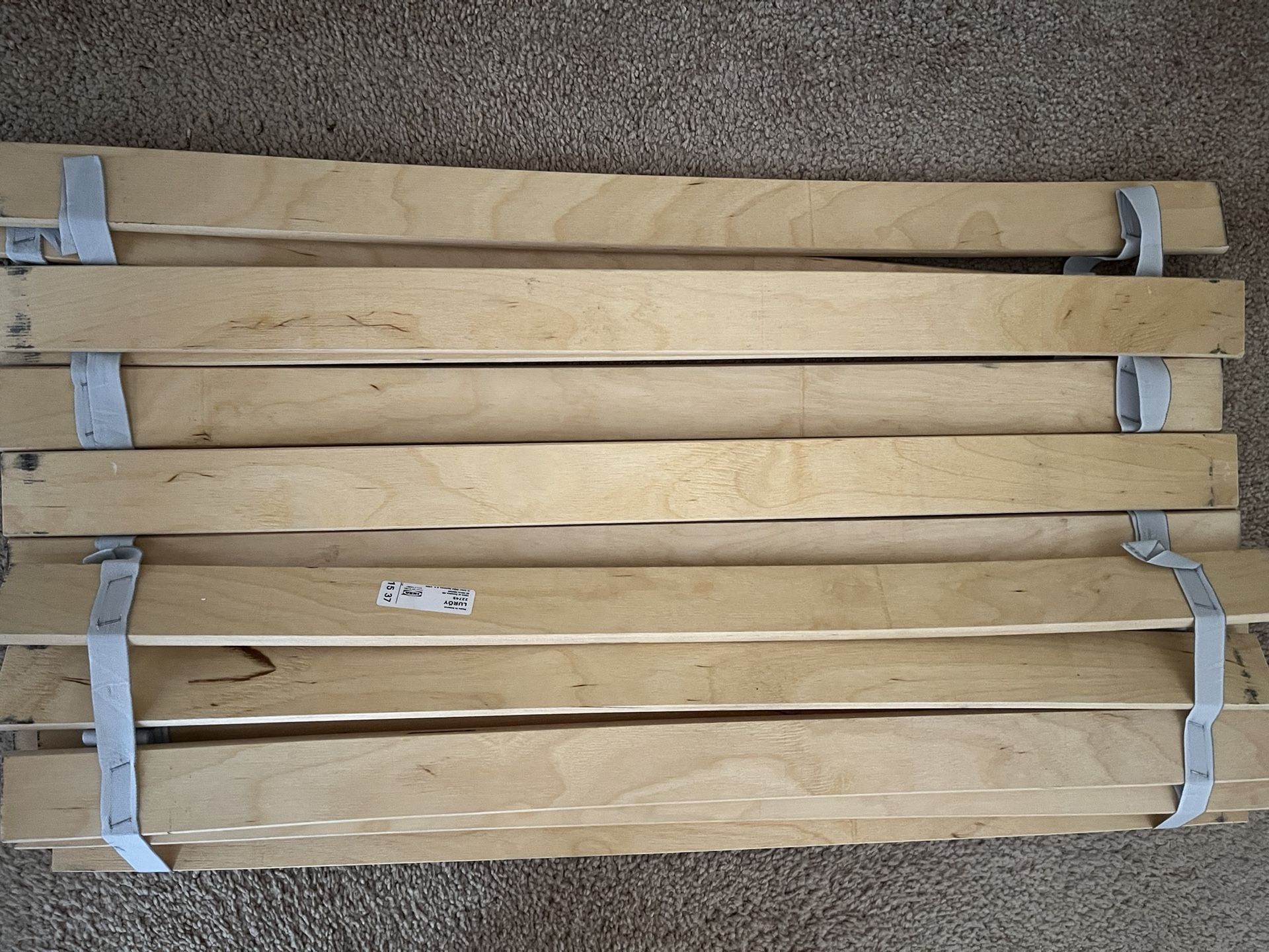 IKEA Black Queen Malm Bed Frame with Slatted Base