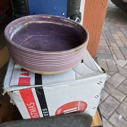 Ceramic Purple Plant Pot 