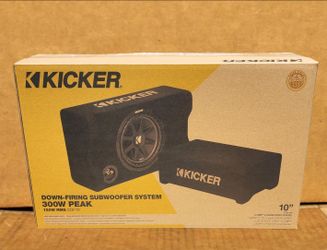 Kicker CDF10 Custom Sealed Enclosure C10 10" Comp Subwoofer 300 Watts Down Firing Box 48CDF104 🚨 Payment Options Available 🚨 No Credit Needed 🚨