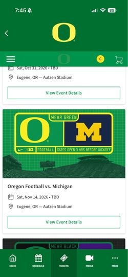 Need to Sell! Michigan at Oregon Tix 11/14