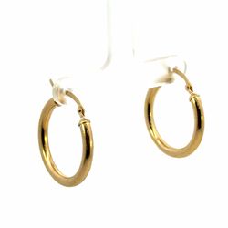 Woman’s Ladies 10k Yellow Gold 1” Inch Hoop Earrings GP3102726
