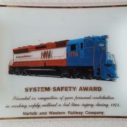 Norfolk and Western Railway Company Glass Ashtray / Dish