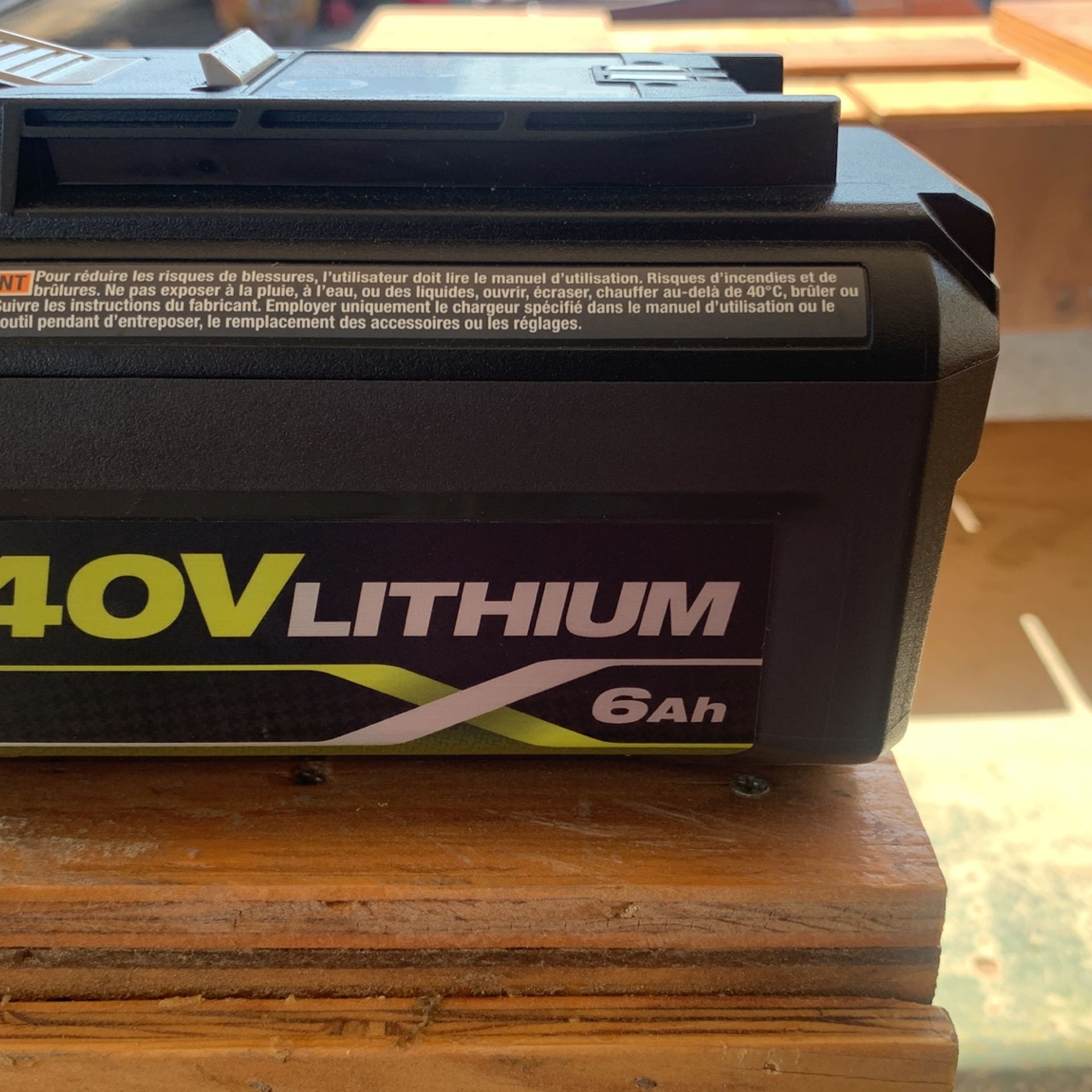 Ryobi 40 V Lithium Battery 6 Ah